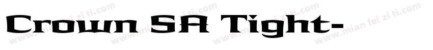 Crown SA Tight字体转换